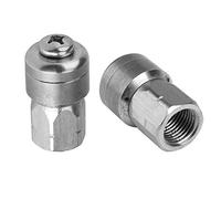 BAOFUYA Boquilla Rotativa Hembra de Acero Inoxidable de 1/4 Pulgada, Accesorio para Limpieza de Tuberías de Desagüe y Cañerías de Hidrolavadora, con Área de Rociado Amplio y Durabilidad