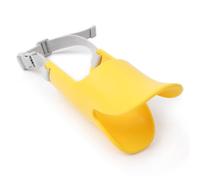 BAOFUYA Bozal para Cubierta de Silicona para la Boca del Hebilla Ajustable Forma de Pato Transpirable Corrección de Comportamiento Suave para Entrenar Caminar Asear Perros Pequeños Tamaño S (L)