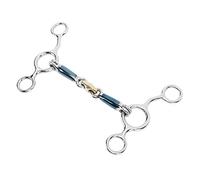 BAOFUYA Broca de la Boca de Caballo Profesional Acero Inoxidable de 125 Mm Broca de Snaffle para Controlar el Accesorio de Boca Equina Galopante