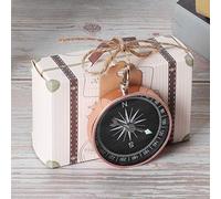 BAOFUYA Caja de Dulces de Estilo Vintage con Brújula y para Favores de Bodas, Ideal para Regalos Navideños, Conjunto de 20 (Oro rosa)