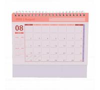 BAOFUYA Calendario de Escritorio, Colores Degradados, Escriba Horarios y Arreglos Claros, Calendario Abatible para el Plan Mensual del Estudiante de Oficina en Casa (degradado verde)