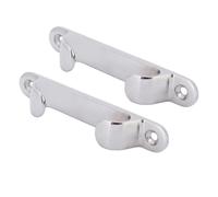 BAOFUYA Calzo de Proa Recto 2 Piezas de Acero Inoxidable 316 Marine Fairlead 5 Pulgadas Espejo Pulido Guía de Línea Ancha para Yate Pontón Velero Arrastrero Jet Ski Muelle Amarre