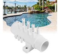 BAOFUYA Colector de Plomería de 8 puertos: Separador de Agua de PVC con Diseño Duradero, Resistencia a Altas Temperaturas, Control Eficiente del Flujo de Agua para Spas y