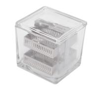 BAOFUYA Color Färdlass con un Vaso con una Estructura Estable en la Tapa para Pintar el Contenedor Transparente para Pruebas de Laboratorio (30 toboganes de acero inoxidable)