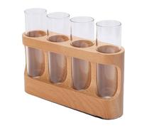 BAOFUYA Estación de Propagación de Plantas con Soporte de Madera, Terrario de Escritorio con Luz LED Regulable de 9 Niveles para Investigación Hidropónica