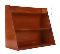 BAOFUYA Estante de Exhibición Vintage, Diseño de 3 Niveles para Colgar en la Pared, Caja de Sombra Decorativa de Madera, Soporte de Almacenamiento de Cristales, Estante Flotante para