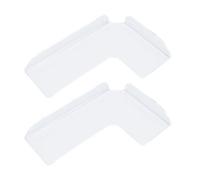 BAOFUYA Estantes de Acrílico Transparente de Esquina Flotante, Estante de Exhibición Flotante Transparente de 2 Piezas, Soporte de Carga Grande, Ahorro de Espacio, Diseño de Esquina R, Estante de de