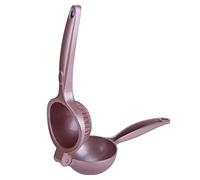 BAOFUYA Exprimidor Manual Rosa, Cuerpo de Aleación de Aluminio con Diseño de Dientes para Cítricos, Limones, Naranjas, Piñas