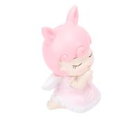BAOFUYA Figurilla de Oreja de Conejo, Figura de Resina para Decoración de Tartas, Decoración de Fiesta de Pascua, Boda, Cumpleaños, Adorno Lindo para Adornos de Mesa de Postre y Pasteles (Chica)