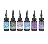 BAOFUYA Glitero de Hartsaluminio Glue de Sellado de Hartsaluminio para Joyas Hart 6st 10 Ml Cada una, para Manualidades de Joyería de Bricolaje (Serie Púrpura)