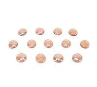 BAOFUYA Juego de 13 Piedras de Runas Grabadas en Oro, Piedras de Cristal Transparentes para Decoración del Hogar, Juegos de Mesa de Meditación de Yoga y Artesanías