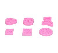 BAOFUYA Juego de Moldes de Silicona Antiadherentes para Chocolate, 6 Piezas, Moldes para Fondant de Concha Marina, Flexibles, de Fácil Liberación, de 40 a 446 F para Decoración de Cupcakes en la