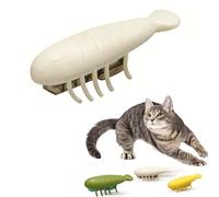 BAOFUYA Juguete Interactivo para Gatos, Divertido Mini Juguete Interactivo Eléctrico en Movimiento para Gatos Que Cura la Soledad para de Interior, Ejercicio de Juego para (Beige)