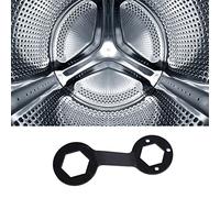 BAOFUYA Llave para Lavadora, Llaves Ajustables, Llave de Acero de Aleación de Alta Resistencia para Reparación de Extracción de Lavadora, para, 5 Mm de Espesor, Cromada, de Alta Resistencia (BLACK)