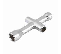 BAOFUYA Llaves Cruzadas Modelo, Mini Llave Inglesa, Herramienta de Mantenimiento de de Rueda con Casquillo Hexagonal de Metal para Modelo RC, Coche, Camión, Buggy