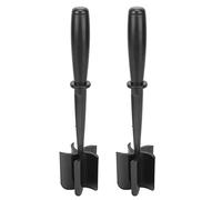 BAOFUYA Mart -Beef, que Es Resistente a la Ergonomía -agarre de las Papas, Puertas de Carne Efectivas para Hamburguesas, Negro 2 Pcs