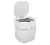 BAOFUYA Mini Bote de Basura con Tapa, Moderno Cubo de Basura de Escritorio con Tapa Emergente para Dormitorio de Oficina en Casa (abatible)