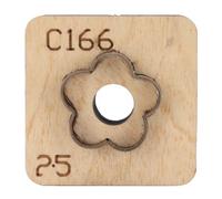 BAOFUYA Molde de Corte de Cuero de Forma de Flores, Construcción Robusta Artesanal para Proyectos de Elaboración (25 mm)