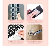 BAOFUYA Paquete de 100 Hisopos con Alcohol, Toallitas de Isopropilo Al 75%, Envueltas Individualmente para Primeros Auxilios y Limpieza de Dispositivos Electrónicos (WHITE)