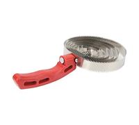 BAOFUYA Peine de Curry para Vaca, Cepillo Antipicazón de Acero Inoxidable para Caballos, Ergonómico de Agarre Cómodo, Ideal para el Cuidado de Caballos y Mascotas