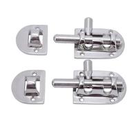BAOFUYA Pestillos Deslizantes de Acero Inoxidable, 2 Juegos, Cerradura Deslizante 316 de Grado Marino, 90 Mm, Perno Deslizante Compacto Pulido con Espejo para Barco, RV, Puerta de Garaje, Ventana,