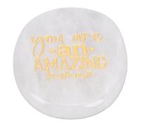 BAOFUYA Piedra de Bolsillo Grabada, Roca Inspiradora, Roca de Aliento, Eres un Ser Humano INCREÍBLE con Cristal Genuino para la Confianza en la Positividad Diaria