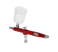 BAOFUYA Pistola de Aire Doble Acción 0.3mm AR131K con Ajuste Externo de Cola para Pintura en Spray, Modelado, Pastelería y Publicidad (aluminio)