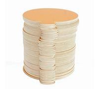BAOFUYA Rondas de Cartón para Pasteles, 100 Piezas Mini Tablas para Pasteles, Bases Redondas de Postre de Papel Corrugado con Acabado Metálico Dorado para Golosinas de Fiesta, Brownies, Cumpleaños,
