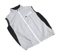 BAOFUYA Ropa con Aire Acondicionado con un Motor CC sin Escobas y Tres Niveles Ajustables para el Trabajo Climático Caliente, Gris Claro en Nylon, Hombres de Construcción de Aventuras Abiertas (2XL)