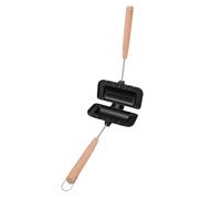 BAOFUYA Sandwichera Portátil para Estufa, Sándwich de Doble Cara, Aleación de Aluminio, Sándwich Portátil para Estufa, Sartén Antiadherente para Panini, para Panqueques, Tostadas, Tortillas, (#1)