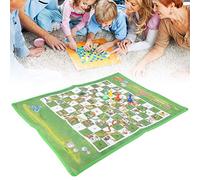 BAOFUYA Snake Chess Snake and Ladder and Ladders Mat para Niños Fabricación No Tejida Plegable 60x45cm Portable Amigable con los Viajes con Diseño de Dibujos Animados Vibrantes para Familia (#1)