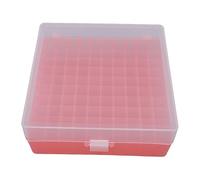 BAOFUYA Soporte para Tubos de Centrífuga, Caja de Congelador de Almacenamiento Criogénico de Gran Capacidad con 100 Orificios para Almacenamiento de Viales de Tubos de Laboratorio de