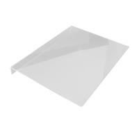 BAOFUYA Tabla de Cortar, Tabla de Cortar Acrílica Transparente de 34 X 25 Cm para Preparación de Cocina, Borde de Escala Antideslizante, Superficie Resistente a la Abrasión, Fácil de Lavar, para
