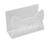 BAOFUYA Titular de la Carta del Organizador del Correo, Lindo Encimera de Diseño de Gato Script Carta de Guión de la Oficina Almacenamiento de Documentos para la Escuela de la Oficina (claro)