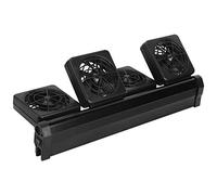 BAOFUYA Ventilador de Enfriamiento de Acuario Ajustable con 4 Cabezales de Ventilador Giratorios de 100 Grados para Reducir la Temperatura del Tanque de Peces (Enchufe de la UE)