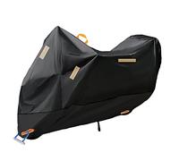 Baogaier Funda para Moto 300D Espesado 265x105x125cm Funda Protector Cubierta de Motocicleta Impermeable A Prueba de UV Polvo Viento con Banda Reflectante Agujero de Seguridad Bolsa de Viaje, XXXL