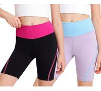 Baogaier Nina Shorts Pantalones Cortos Leggings, Pack de 2, para 12-13 Años