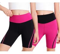 Baogaier Ninas Shorts Pantalones Cortos Leggings, Pack de 2, para 6-7 Años