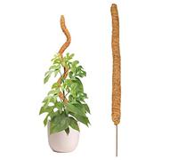 Baogao 80cm Tutores para Plantas,Palo Fibra Coco,Estacas Flexibles para Fibra Coco,Trepadoras Fibra Coco Soporte para Plantas Interior,Palos Coco para Monstera