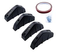 Baogao Aletas difusoras traseras universales - Alerón de Parachoques Trasero,4 Uds difusor de Parachoques Inferior Trasero alerón de Aleta de tiburón Divisor de ala de Labio, alerón de Labio Trasero