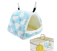 Baogao Hamster Hamster - Juguete colgante de nido de felpa de invierno con ganchos de metal, cama colgante de loro, tiendas de campaña para mascotas, para el hogar, patio, balcón, jardín