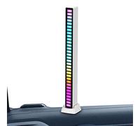 Baogao Luz rítmica activada por Voz RGB | Barra Led Reactiva al Sonido - Micrófono Incorporado Luces Coloridas Nivel música 32 bits Luces Ritmo para Entretenimiento, PC, TV