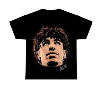 BaohuLDWwde5a LAMELO Ball T-Shirt Rare Homage Vintage Style Graphic Print Black M