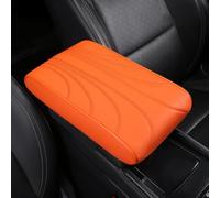 BaoHYeS Funda para Consola Central de Coche para Jeep Wrangler JL JLU 2025 2018-2024, reposabrazos de Cuero, cómodos, Impermeables, Accesorios Interiores, Color Naranja, 31 x 20 x 5 cm