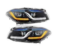 BaoHYeS Luces LED compatibles con BMW F10 F18 Serie 5 520i, 525i, 530i (2011-2017), Conjunto de Faros DRL Angel Eye G30 G38 (halógeno Original, Volante a la Izquierda).
