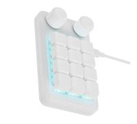 baojielai 12 teclados mecánicos programables para juegos con dos perillas y cable de iluminación RGB tipo C
