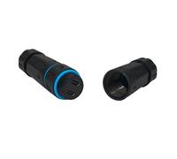 baojielai Acoplador de paso USB C de doble puerto de 10 Gpbs hembra a hembra, impermeable, tipo C, adaptador extensor de conector de montaje en panel