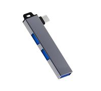 baojielai Adaptador compacto USB 3.0 tipo C a 3 concentradores USB, divisor USB con 1 USB 3.0 + 2 puertos USB 2.0 para portátiles y tabletas
