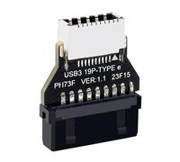 baojielai Adaptador convertidor USB 3.0 de 19 pines/20 pines a tipo E tipo C para placa base y tarjeta de expansión conector de 19 pines