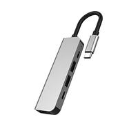 baojielai Adaptador de concentrador a 4K30HZ Dual-USB TypeC Splitter PD60W estación de acoplamiento para laptop, teléfono y PC